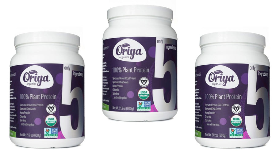 100% Plant Protein - No Stevia or Flavors - (3 Pack)